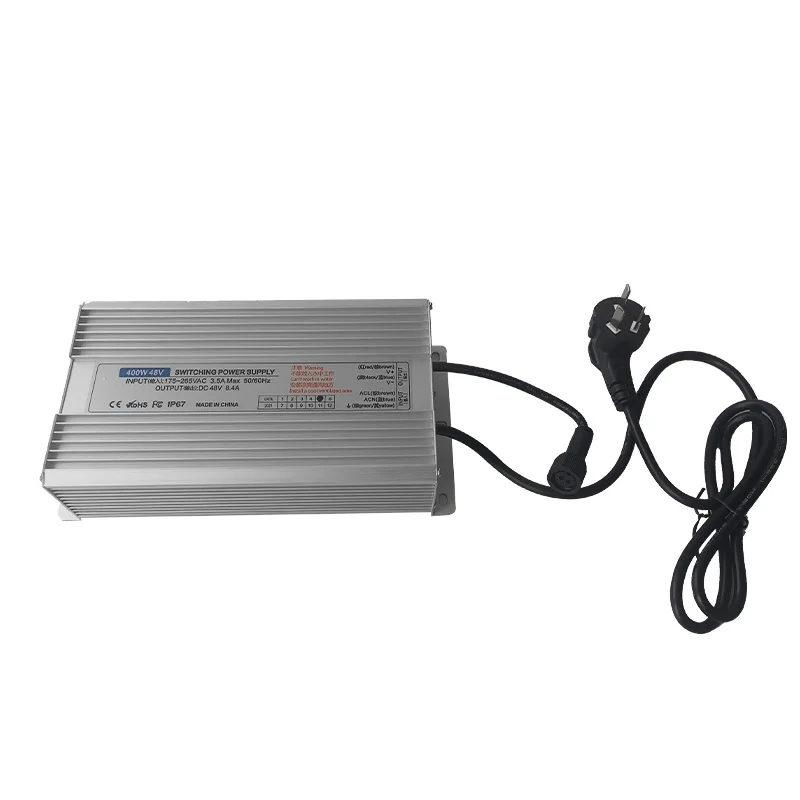 350W Waterproof Power Supply AC to DC Power Supply Output 48VDC with Connector for 10 Head Ultrasonic Mist Maker