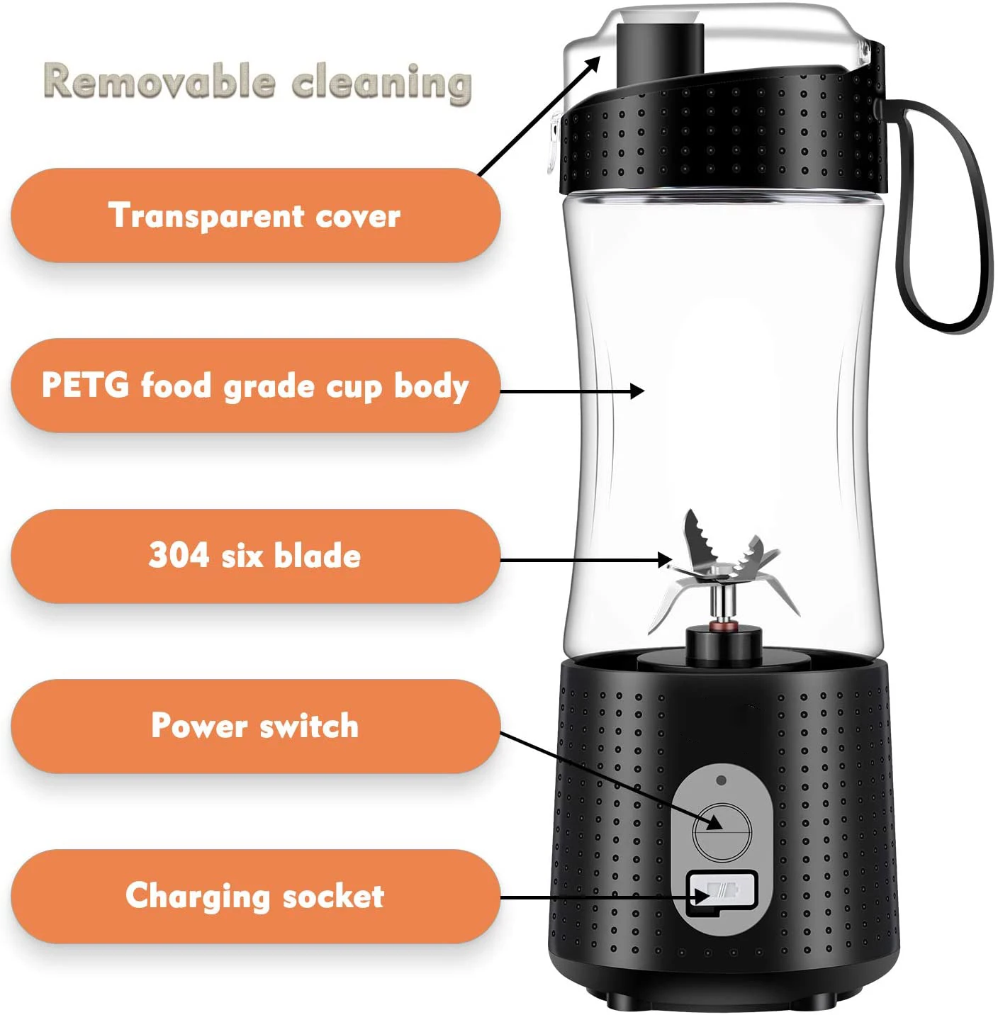 home appliances juice shaker usb portable food mixer blenders for smoothie maker hand mixer blender orange juicer machine