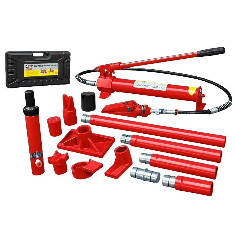 High quality portable powerful hydraulic jack body repair kit, extended hose lifting oil cylinder frame puller car body repair