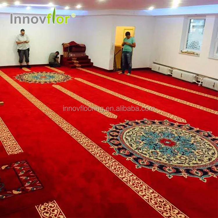 High Quality Axminster Wool Wall to Wall Muslim Use Mosque Carpet for Mosque Prayer