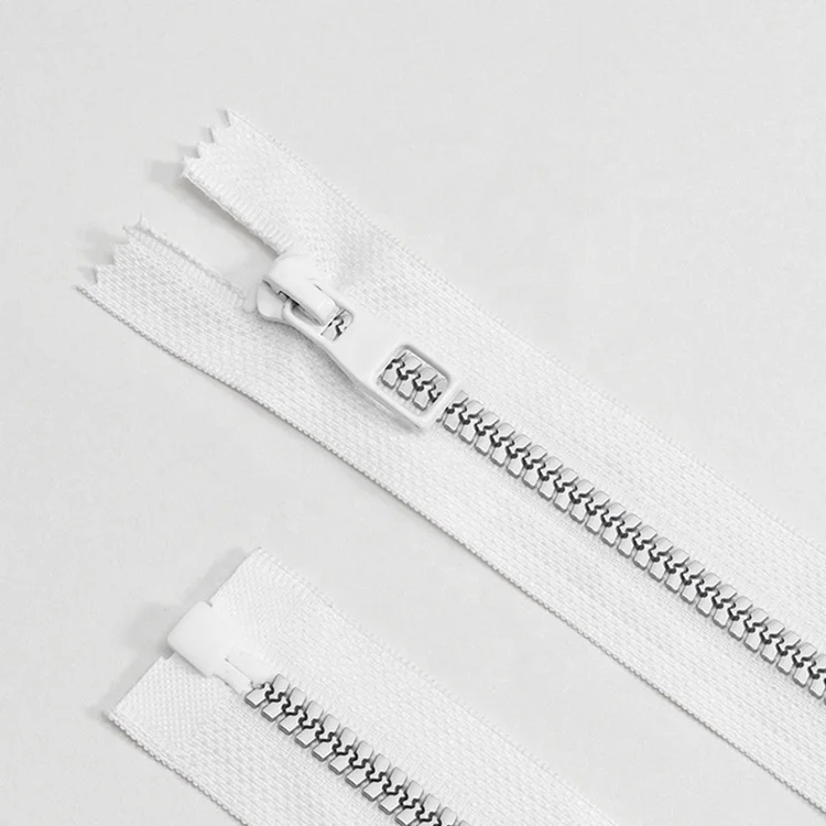 YAB Top Selling Custom Symmetric Decorative Resin Teeth Plastic Zip Zipper