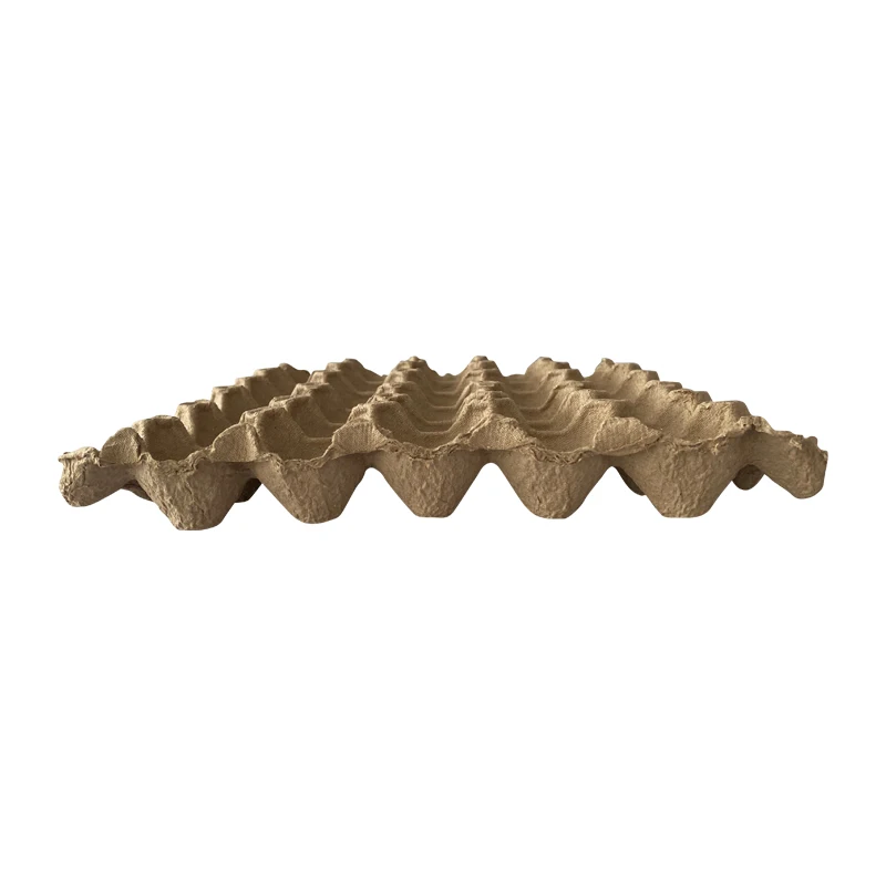 30 Cell Brown Paper Pulp Egg Tray Carton Flat Cartons Bulk Holds 30 Eggs Pulp Fiber Egg Crates for Chicken Farm Storage