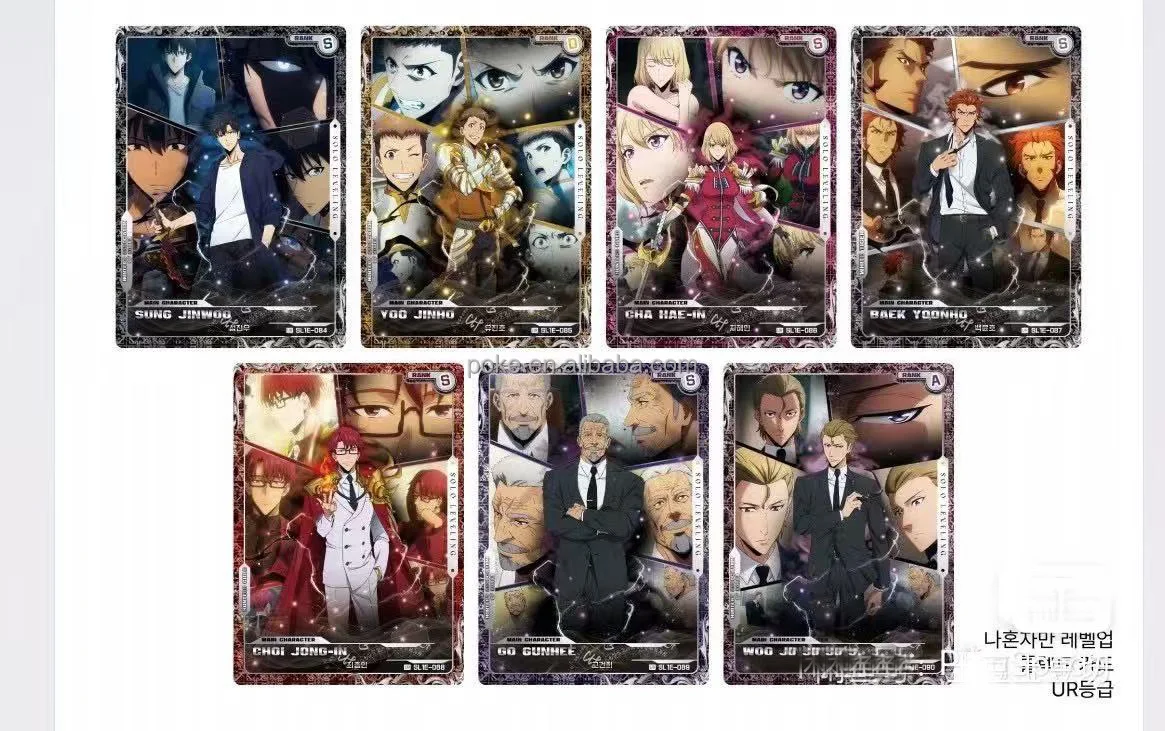 wholesale 20 boxes sealed case bandaii Korean version Solo levelling amine card Live broadcast Room tcg Card kids toy gift