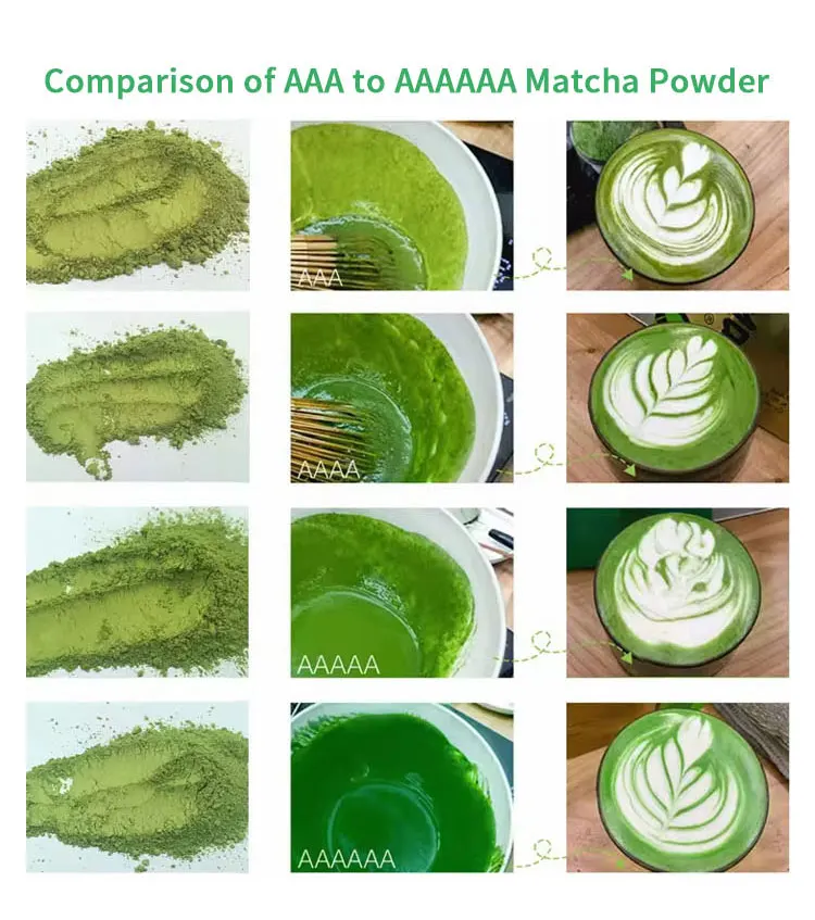 Wholesale Bulk Matcha Green Tea Ice Cream Powder Customize Oragnic Health Pure Matcha Green Tea Powder For Drink