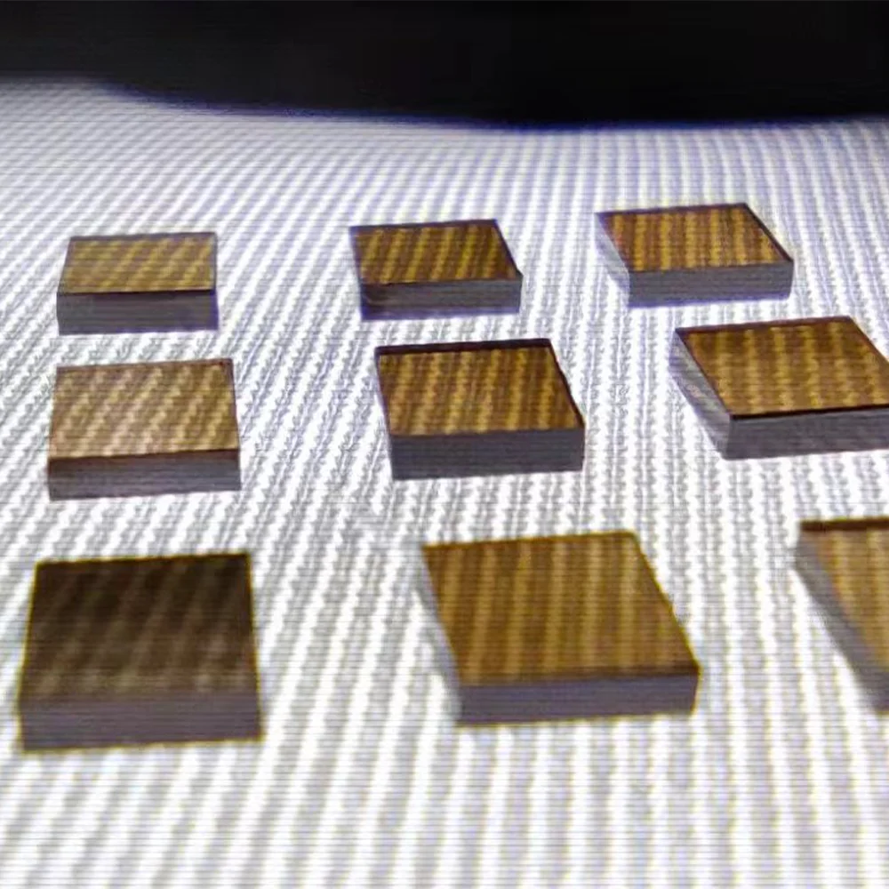 Thermal Management 3X3 Mm Raw Plate Material Gold Coated Diamond Substrate Diamond Chips