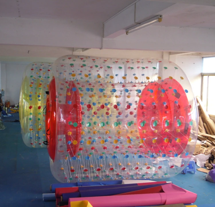 2024 PVC inflatable hamster ball adults TPU inflatable water walking roller human water zorbing ball