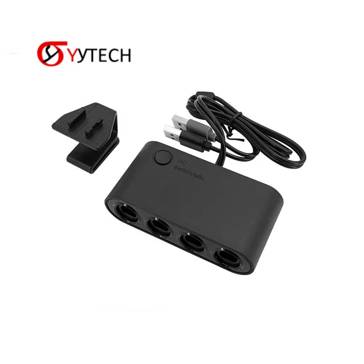SYYTECH New Game Controller Joystick GC Converter USB Adapter for Nintendo Switch Game Cube Wii U PC Game Accessories