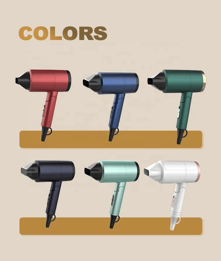 Factory Wholesale Best Quality Household Portable Ionic Dc Motor Travel Foldable Blow Hair Dryer