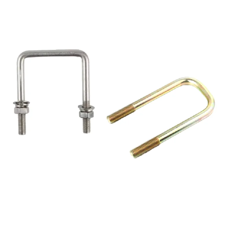 Factory wholesale M14x63x165mm stainless,  steel carbon steel Pipe Clamp U Bolts With Hex Nut And Washer U Bolts/