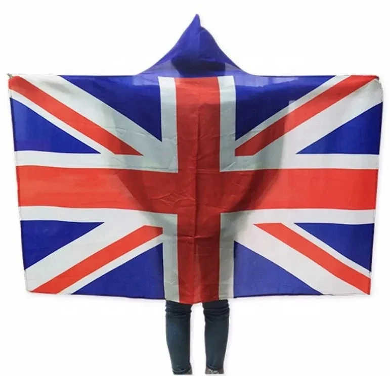 Huiyi promotion 3x5ft screen Printed custom football fan flag cape