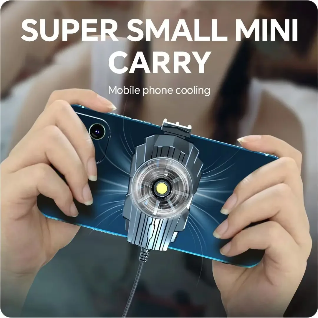 New Mini Air-cooled Mobile Phone Radiator Back Clip-on Gaming Cooler Portable Cooling Fan