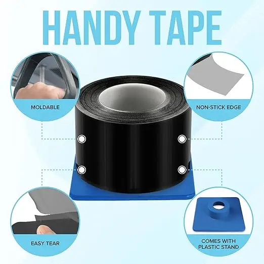 disposable dental medical plastic PE barrier film Polyethylene self-adhesive backing perforated sheet roll handy sticky tape