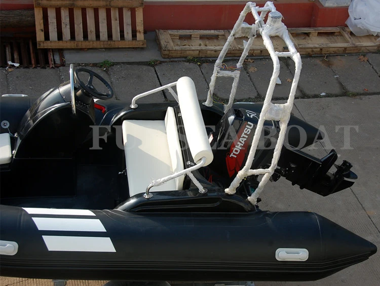 Markdown sale 14 foot 4.2 m small aluminum 430 luxury fiberglass hull yacht pvc or hypalon pontoon fishing boat
