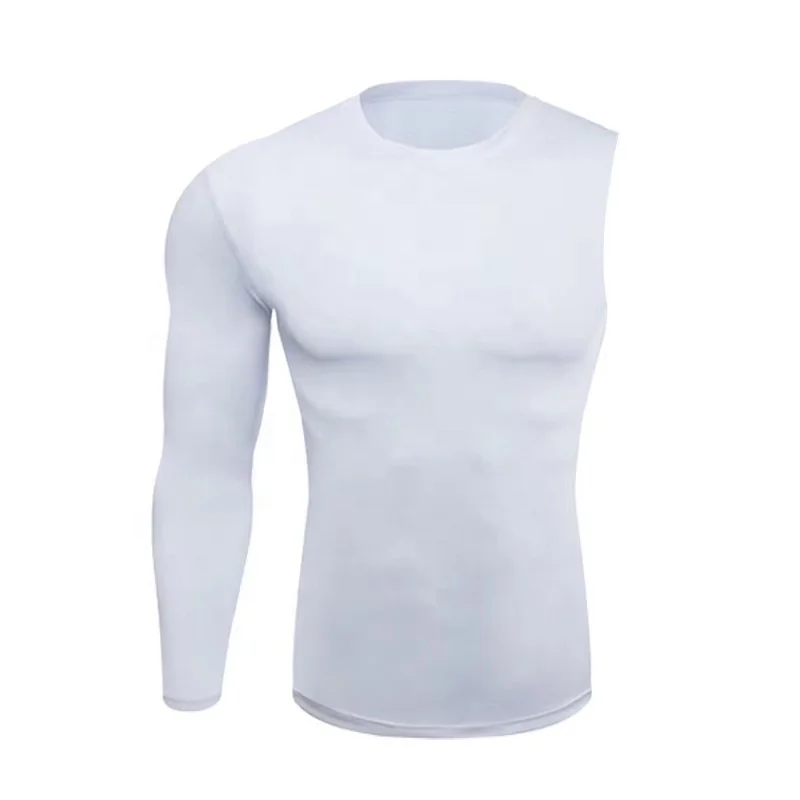New Compression Shirts for Men 1/2 One Arm Long Sleeve Athletic Base Layer Undershirt Gear T Shirt for Workout Basketball