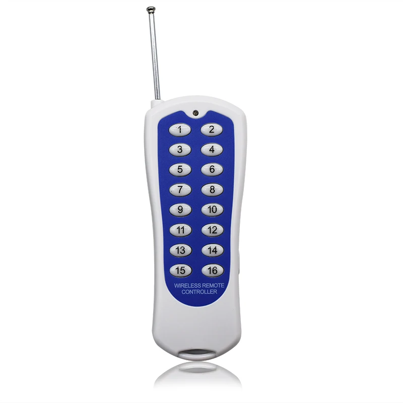 DC12V 24V 16CH 1000M Long Range Radio Controller RF Wireless Remote Control Switch System 16 Channel 16 Gang Transmitter 433MHz