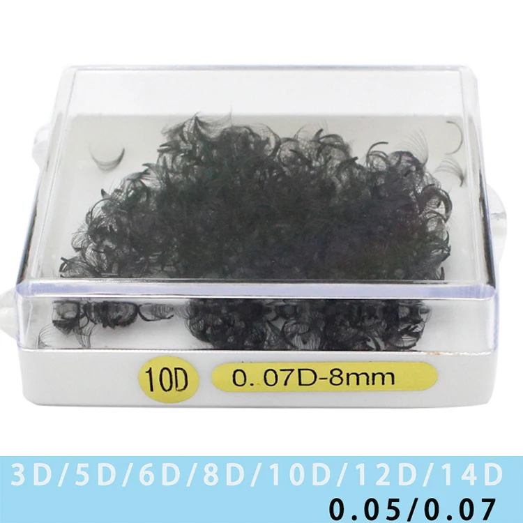 high quality premade fans korean pbt Loose premade volume fans 6D lashes c curl lash