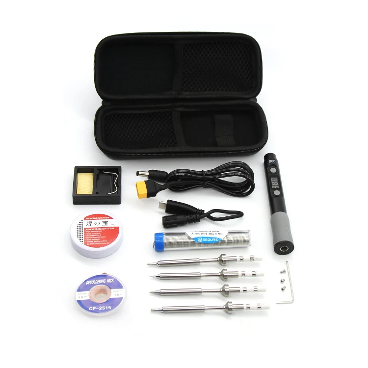 температурой комплект 60 Вт паяльник для подключения к цифровой мультиметр Электрические паяльники сварочные инструменты набор