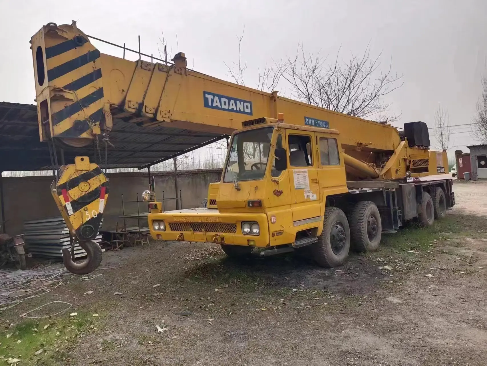 used TADANO TR500EX TR500 TADANO 500 heavy rough terrain crane