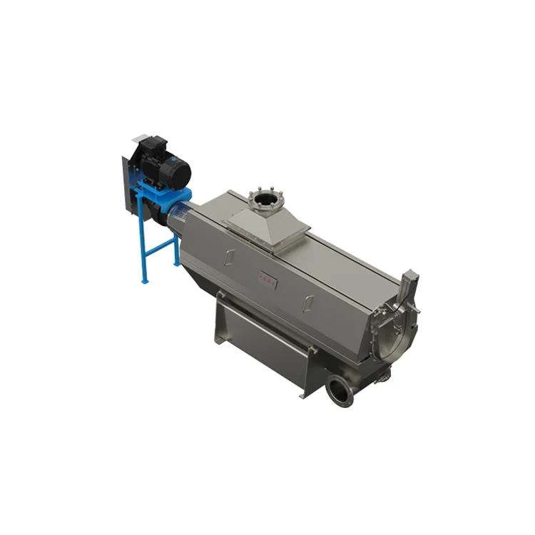 High efficiency  wet feather dewater  press  of poultry waste rendering plant