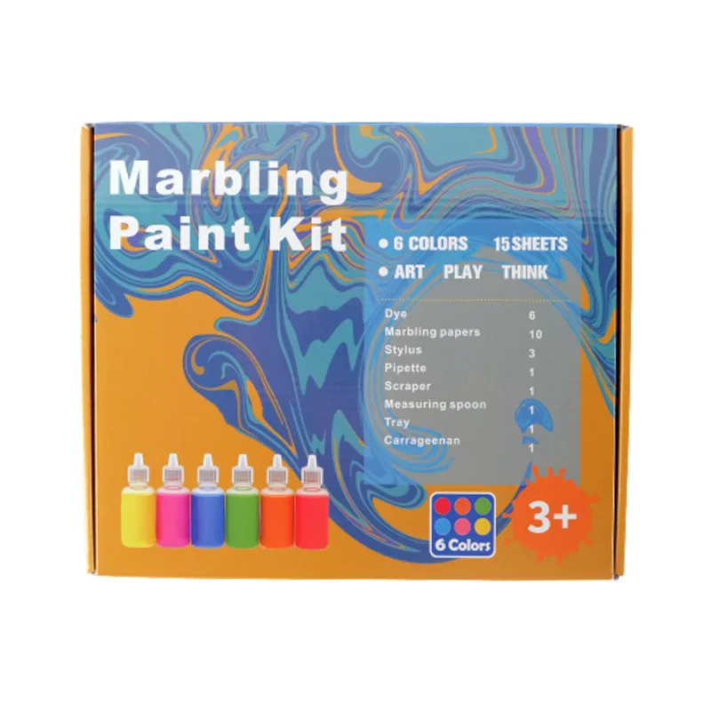 8 color 30ml plastic bottle Color Art Water Extension Painting Set Painting Mixed packaging