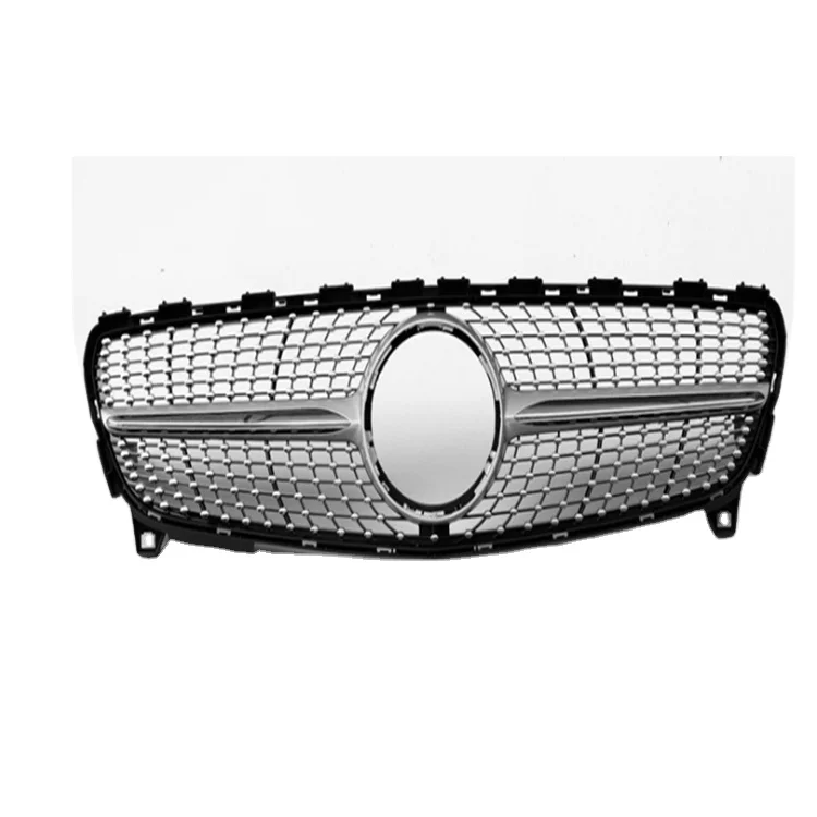 Black starry front bumper grille ventilation grille/chrome-plated trim Compatible 2016-2018 suitable for Mercedes-Benz