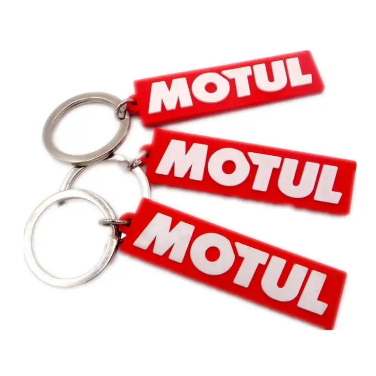 OEM Wholesale Soft PVC Rubber Letter Keychain