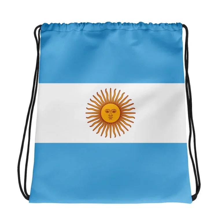 Euro Flag Gymsac Drawstring Bag Sports Backpack Bag 210d Polyester Draw String Bag Packing Printing Custom Logo Drawst