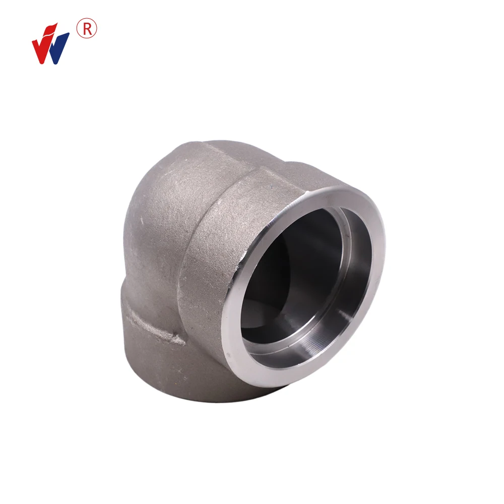 Forged Elbow 90 Degree ASTM B 16.11 A105 High Pressure Black Anti-rust Oil NPT Threadled Pipe Fittings For Oil Field