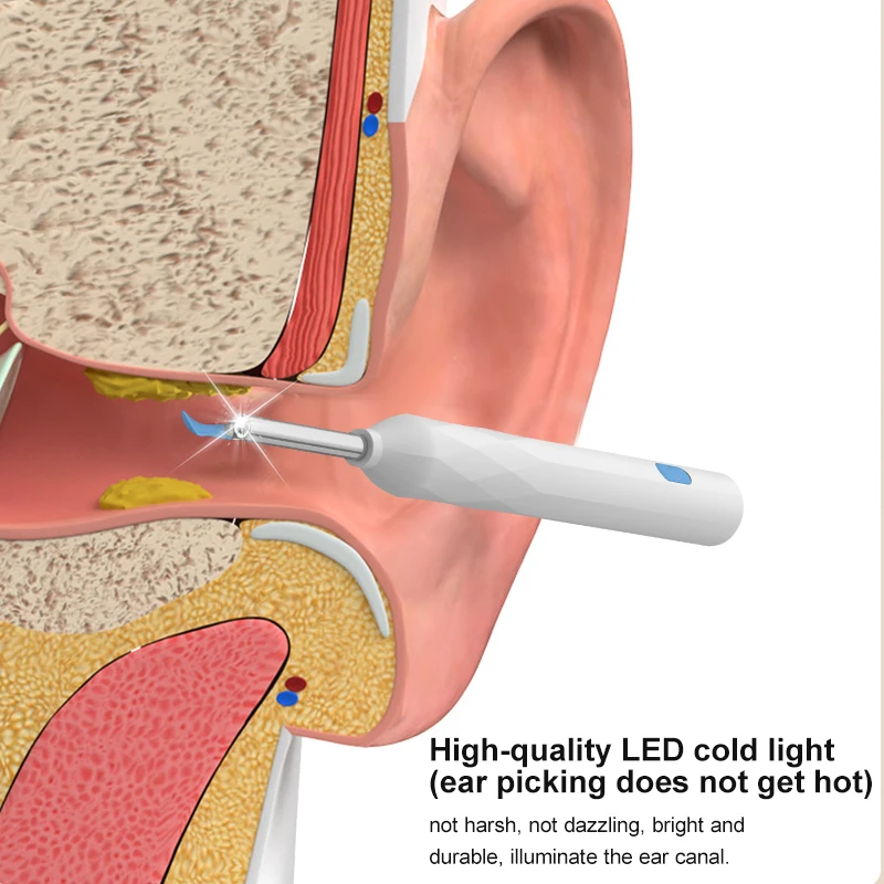 Professional factory P3 Ear Cleaner  Electric Visual Wireless Earwax Clean WI-Fi Endoscope remover