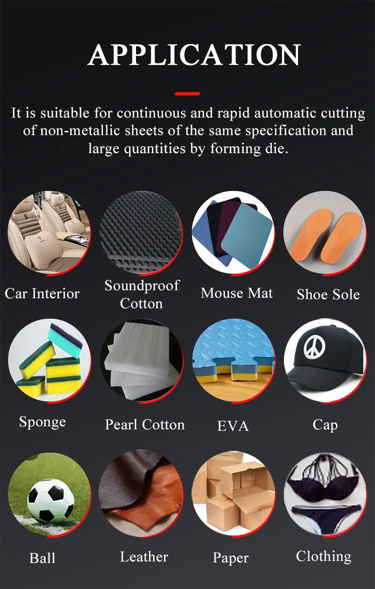 Automatic eva sheet slipper rubber shoe sole eva press hydraulic die cutting machine