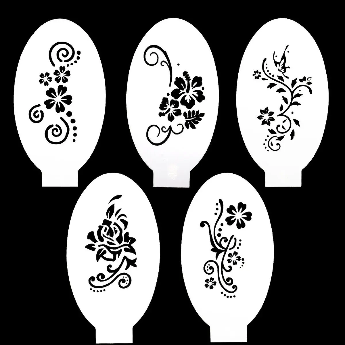 Plantilla de delineador de ojos plantillas para pintar caras plantilla de henna