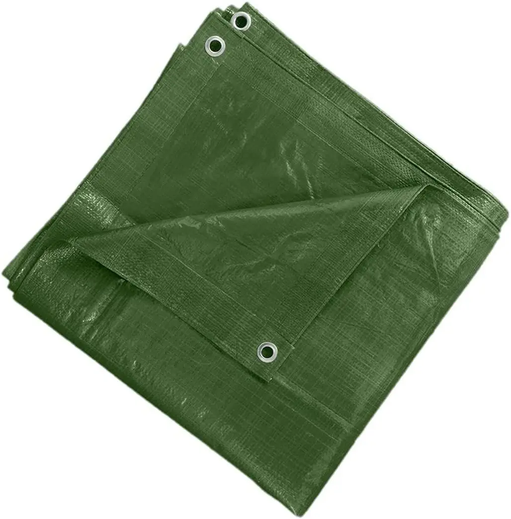 Tarpaulin Heavy Duty 240 gsm   Waterproof Tarp Large Ground Camping Sheet with Eyelets for Outdoor Furniture Caravan Cover
