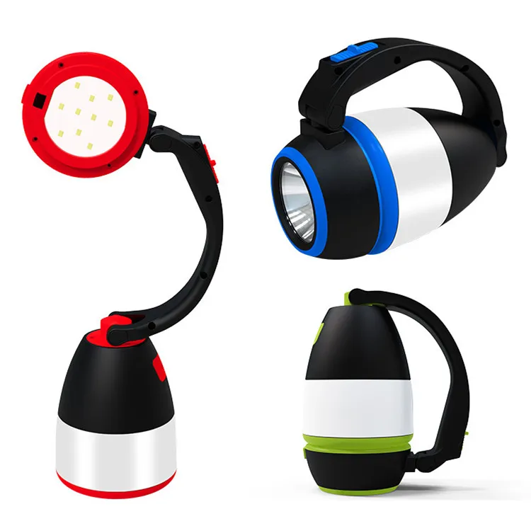 2023 Hot foldable usb rechargeable battery emergency flashlight led camping lamp