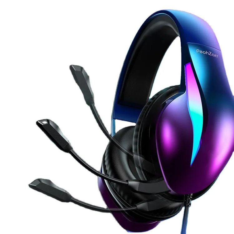 Игровые наушники 7,1 с объемным звуком, светодиодные RGB-наушники с микрофоном, кристально чистый звук, гарнитура для Xbox PS4 PS5, проводная игровая гарнитура