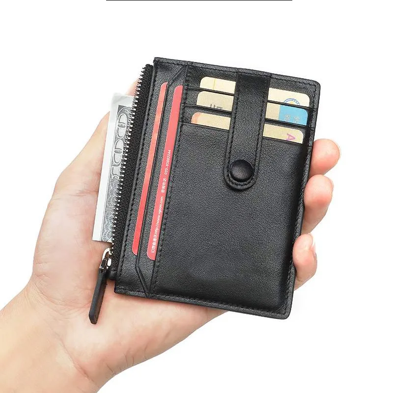2023 Customize Design Slim Coin Purse Purse ID Credit Card Holder Short PU Leather Wallet For Men