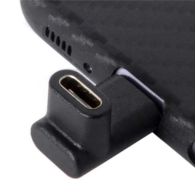 90 Degree Right Angle Male To Female Type C Adapter (1).jpg