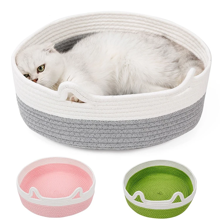 
Oval shape Soft Comfortable Cat Cave Sleeping Nest Cotton Cat Bed 