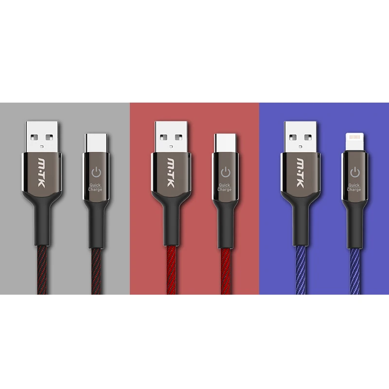 3.3 Ft Type C Fast Phone Charging Cables USB C Android Power Cable For Samsung MI