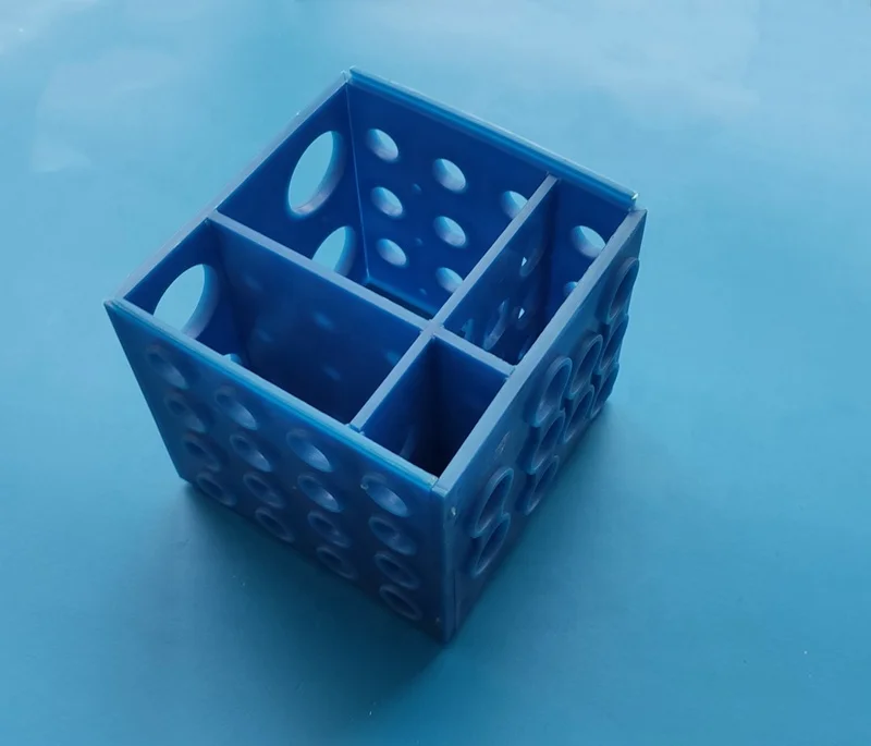 Multi size self assembly Detachable 4-Way Cube test tube rack for lab