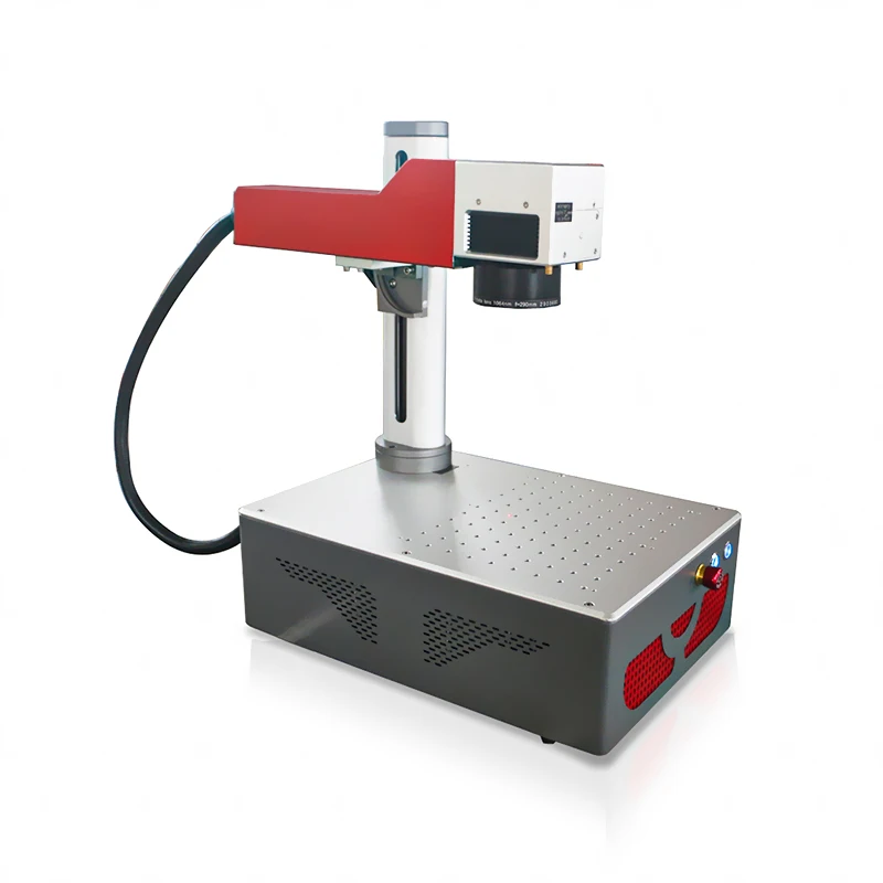 Mquina Grabado Laser 20w 30w 50w Fiber Laser Marking Machine for Metal Pvc Card Wire Cable Pipe