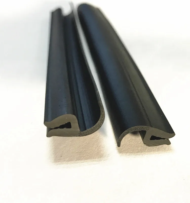 Black UV Resistant Customized Dense Extrusion Rubber EPDM Profile
