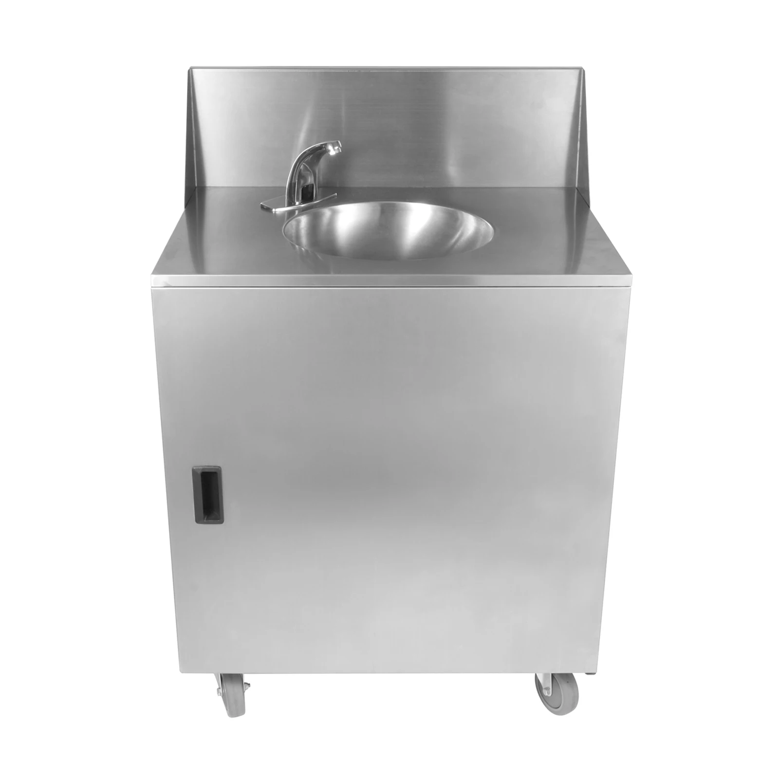 Outdoor Mobile Standing Stainless Steel Wash Hand Station Portable Wash Basin Sink portable sink with cabinet With Tank
