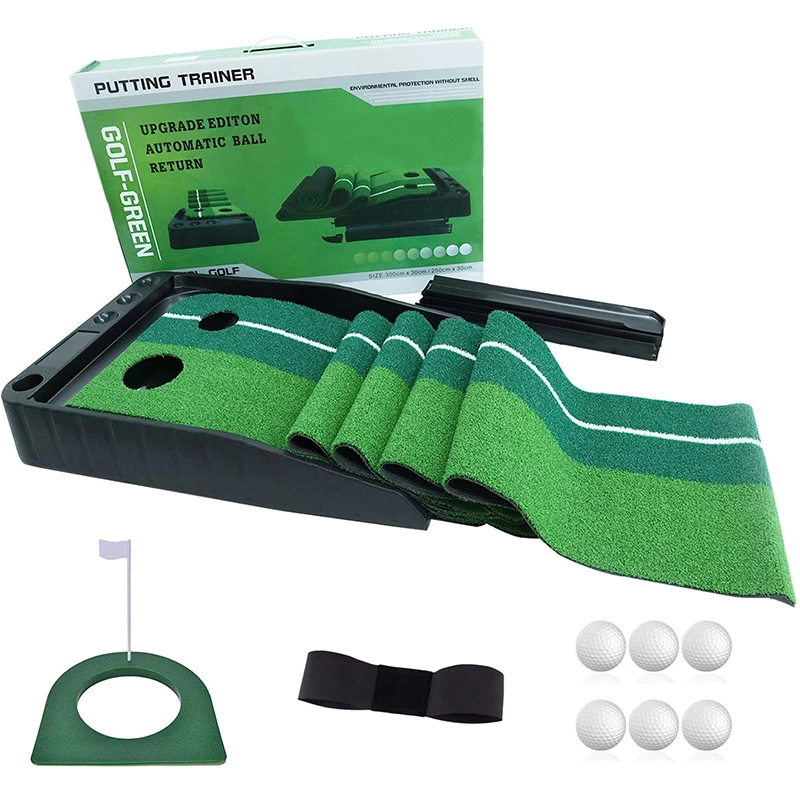 Golf Trainer Practice Mat Channel Indoor Golf Putting Green Mat