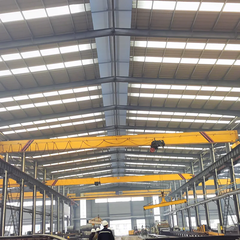 High grade low headroom 10t european running single girder bridge crane