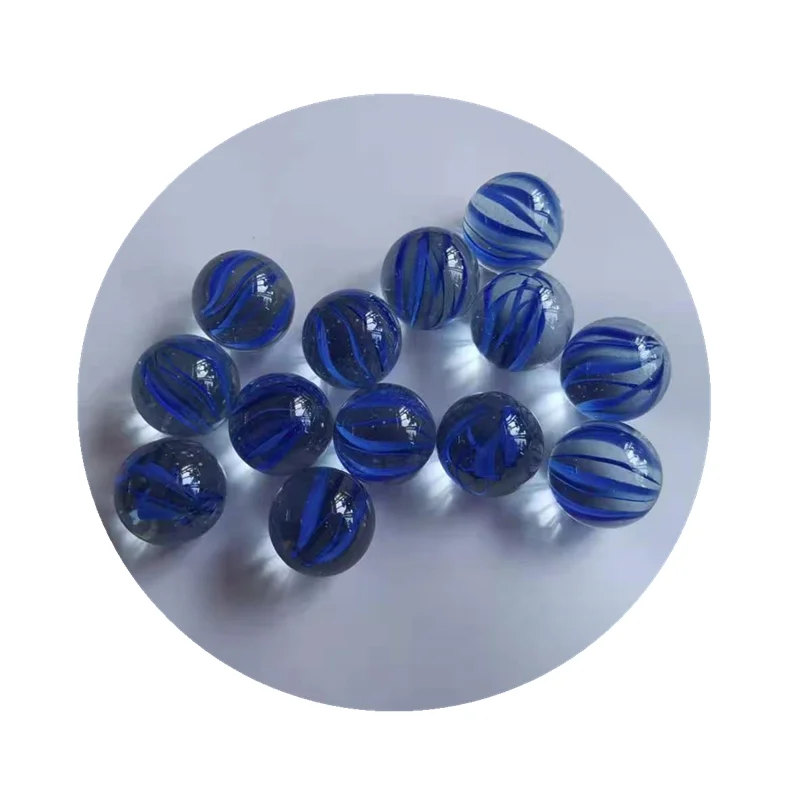 Safety Round Solid Beautiful Colored  Glass Marble glass pebble  for decoration