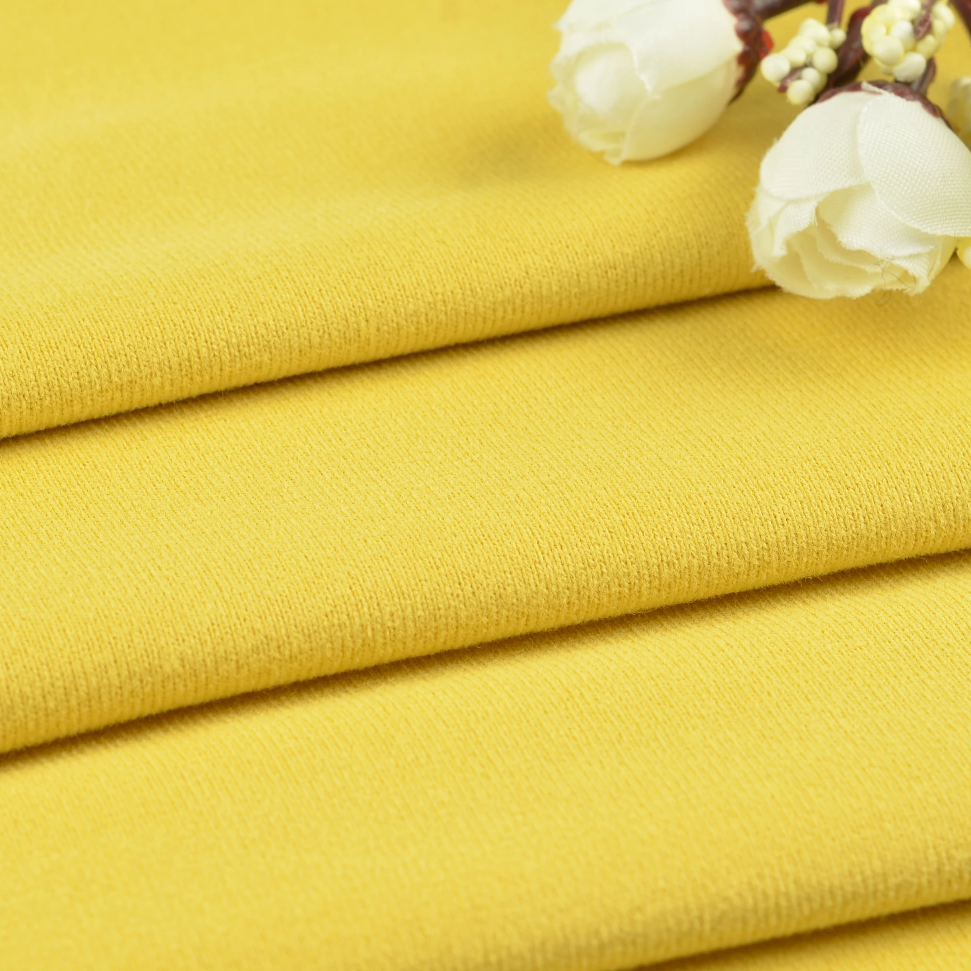 Cotton-polyester fabric wholesale 170g China cotton real sweater brush TC sweater fabric wool circle fabric