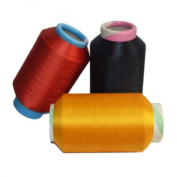 Weavinh Factory Price Soft Touch 75D / 36F with 20D Polyester Spandex Knitting air Covered