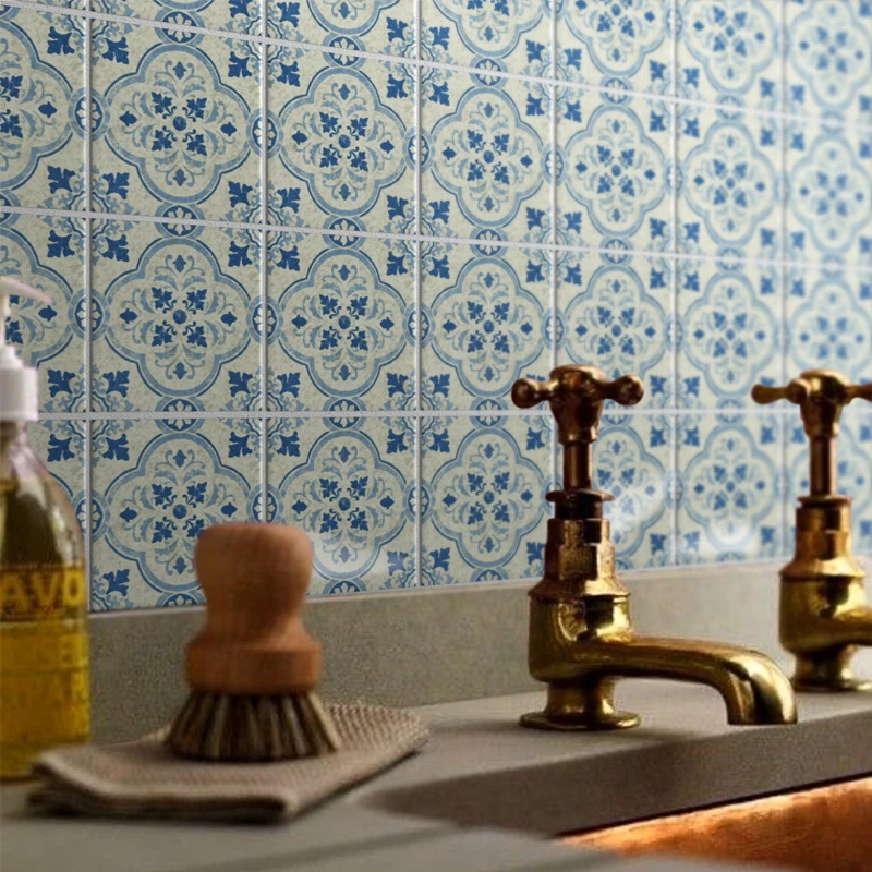 Wholesale Old World Vintage Style Parquet Star Ceramic Tile Floor Tiles