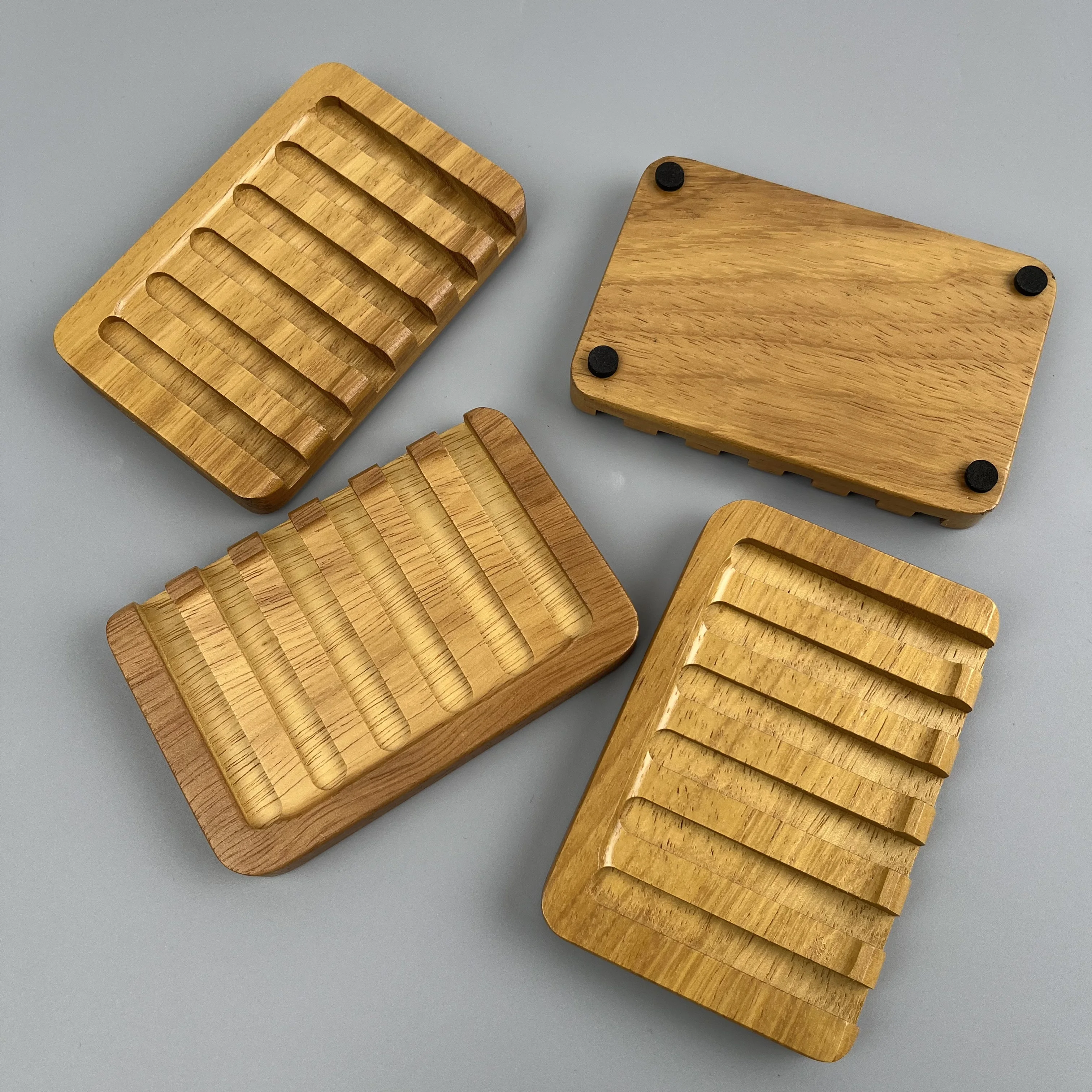 Custom Square Teak Wood Soap Dish Top Quality Wooden Soap Tray Teak Wood Soap Holder for Bathroom
