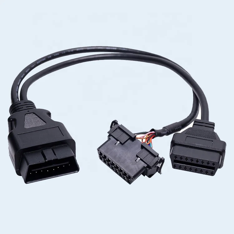  OBD OBD2 OBDII Y сплиттер диагностический Соединительный Кабель-адаптер с